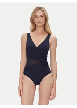 Hunkemöller Strój kąpielowy Shaping Shell 301235 Granatowy ze sklepu MODIVO w kategorii Stroje kąpielowe - zdjęcie 183578348