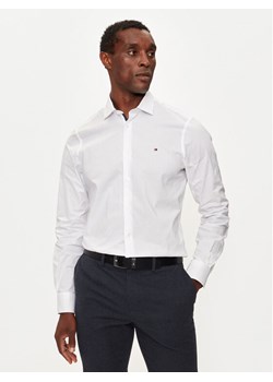Tommy Hilfiger Koszula MW0MW36918 Biały Slim Fit - id: 0000304094026 - marki Tommy Hilfiger - 183578367 Tommy Hilfiger Koszula MW0MW36918 Biały Slim Fit ze sklepu MODIVO w kategorii Koszule męskie - zdjęcie 183578367