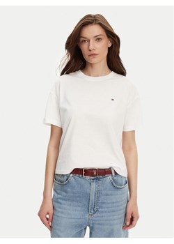 Tommy Hilfiger T-Shirt UW0UW05763 Biały Regular Fit ze sklepu MODIVO w kategorii Bluzki damskie - zdjęcie 183578449