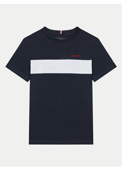 Tommy Hilfiger T-Shirt Colorblock KB0KB09142 Granatowy Regular Fit ze sklepu MODIVO w kategorii T-shirty chłopięce - zdjęcie 183578509
