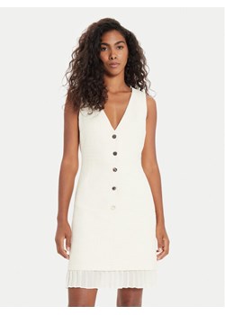 Morgan Sukienka koktajlowa 242-RPLIMI Écru Slim Fit ze sklepu MODIVO w kategorii Sukienki - zdjęcie 183578698
