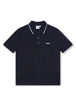 Boss Polo J25P26 S Granatowy Regular Fit ze sklepu MODIVO w kategorii T-shirty chłopięce - zdjęcie 183578748