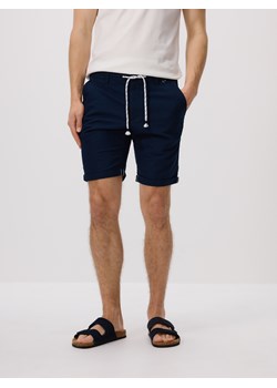 Reserved - Szorty slim fit - granatowy ze sklepu Reserved w kategorii Spodenki męskie - zdjęcie 183582375