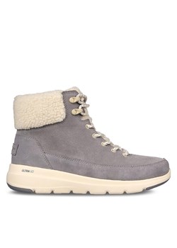 Skechers Botki Glacial Ultra Woodlands 16677/GRY Szary ze sklepu MODIVO w kategorii Workery damskie - zdjęcie 183582836