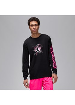 Męski T-shirt z długim rękawem Dri-FIT Jordan Sport - Czerń ze sklepu Nike poland w kategorii T-shirty męskie - zdjęcie 183585197