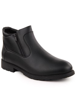 Atletico Trzewiki buty męskie sztyblety ocieplane czarne Man&#39;s Style WS-002 ze sklepu ButyModne.pl w kategorii Buty zimowe męskie - zdjęcie 183588995