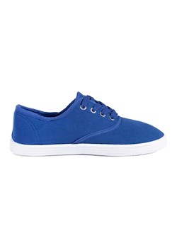 Niebieskie sznurowane trampki dziecięce ze sklepu ButyModne.pl w kategorii Trampki dziecięce - zdjęcie 183589048