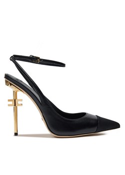 Sandały Elisabetta Franchi SA-25B-46E2-V570 Czarny - id: 0000304208621 - marki Elisabetta Franchi - 183590748 Sandały Elisabetta Franchi SA-25B-46E2-V570 Czarny ze sklepu eobuwie.pl w kategorii Czółenka - zdjęcie 183590748