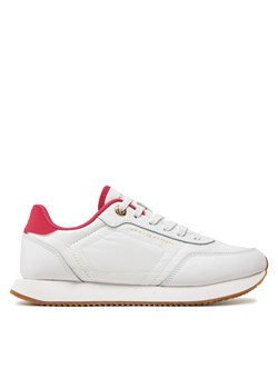 Sneakersy Tommy Hilfiger Essential Runner FW0FW08004 Biały ze sklepu eobuwie.pl w kategorii Buty sportowe damskie - zdjęcie 183590768