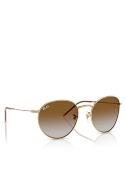 Okulary przeciwsłoneczne Ray-Ban Round Reverse 0RBR0103S 001/CB55 Złoty ze sklepu eobuwie.pl w kategorii Okulary przeciwsłoneczne damskie - zdjęcie 183590785
