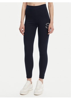 Tommy Hilfiger Legginsy UW0UW05893 Granatowy Slim Fit ze sklepu MODIVO w kategorii Spodnie damskie - zdjęcie 183591338