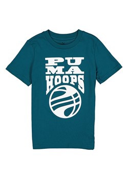 Puma Koszulka &quot;Baketball Blueprint&quot; w kolorze morskim ze sklepu Limango Polska w kategorii T-shirty chłopięce - zdjęcie 183592607