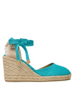 Espadryle Castañer Carina/8/002 021642 Turkusowy ze sklepu eobuwie.pl w kategorii Espadryle damskie - zdjęcie 183592699