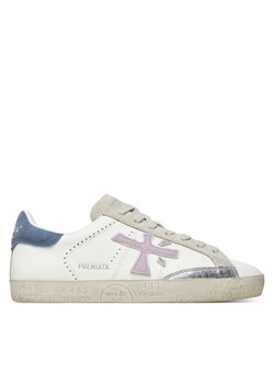 Sneakersy Premiata Stevend 7273 Écru ze sklepu eobuwie.pl w kategorii Buty sportowe damskie - zdjęcie 183592705