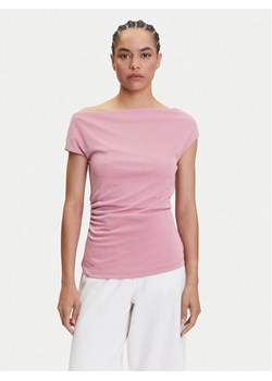 LAUREN RALPH LAUREN Bluzka 2,00964E+11 Różowy Slim Fit ze sklepu MODIVO w kategorii Bluzki damskie - zdjęcie 183593306