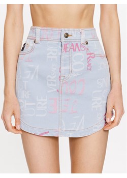 Versace Jeans Couture Spódnica mini 74HAE855 Niebieski Regular Fit ze sklepu MODIVO w kategorii Spódnice - zdjęcie 183595696