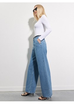 Mohito - Jeansy wide leg - niebieski ze sklepu Mohito w kategorii Jeansy damskie - zdjęcie 183596547