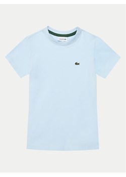Lacoste T-Shirt TJ1122 Błękitny Regular Fit ze sklepu MODIVO w kategorii T-shirty chłopięce - zdjęcie 183597536