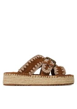 Mou Espadryle Jute sandal MU.SW641003A Brązowy ze sklepu MODIVO w kategorii Espadryle damskie - zdjęcie 183597568