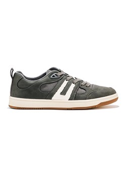 Szare buty sportowe ze skóry ekologicznej ze sklepu ButyModne.pl w kategorii Buty sportowe męskie - zdjęcie 183597788