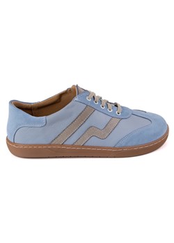 Buty barefoot damskie skórzane Olivier Eliza niebieskie ze sklepu ButyModne.pl w kategorii Półbuty damskie - zdjęcie 183597995
