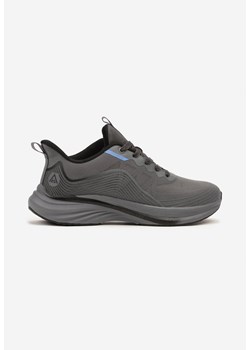 Ciemnoszare Buty Sportowe Sneakersy Ozdobione Tłoczonym Wzorem Axevia ze sklepu born2be.pl w kategorii Buty sportowe męskie - zdjęcie 183600169