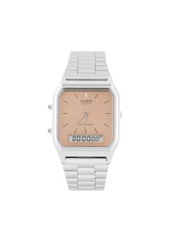 Zegarek Casio Vintage AQ-230A-4AMQYES Srebrny ze sklepu eobuwie.pl w kategorii Zegarki - zdjęcie 183600347