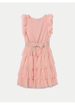 Mayoral Sukienka elegancka 6943 Różowy Regular Fit ze sklepu MODIVO w kategorii Sukienki dziewczęce - zdjęcie 183601767