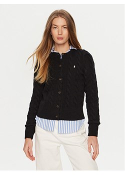 Polo Ralph Lauren Kardigan 211910443011 Czarny Regular Fit ze sklepu MODIVO w kategorii Swetry damskie - zdjęcie 183601786