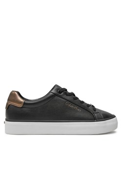 Calvin Klein Sneakersy Vulc Lace Up Saff Fox W/Met Bt HW0HW02104 Czarny ze sklepu MODIVO w kategorii Buty sportowe damskie - zdjęcie 183601799