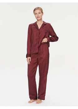 Tommy Hilfiger Piżama UW0UW04830 Bordowy Relaxed Fit ze sklepu MODIVO w kategorii Piżamy damskie - zdjęcie 183602929