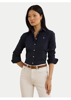 LAUREN RALPH LAUREN Koszula Easy Care Point Collar 200684553003 Granatowy Regular Fit ze sklepu MODIVO w kategorii Koszule damskie - zdjęcie 183602946