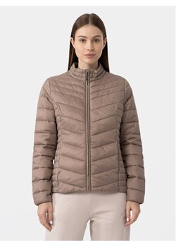4F Kurtka przejściowa 4FAW23TDJAF224 Brązowy Slim Fit ze sklepu MODIVO w kategorii Kurtki damskie - zdjęcie 183603015
