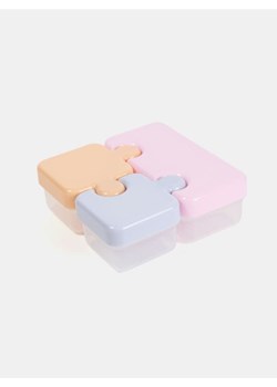 Sinsay - Lunch box z przegródkami i pojemnikami - różowy ze sklepu Sinsay w kategorii Pojemniki kuchenne - zdjęcie 183606088