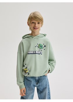 Reserved - Bluza Minecraft - jasnoturkusowy ze sklepu Reserved w kategorii Bluzy chłopięce - zdjęcie 183608485