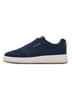 s.Oliver Skórzane sneakersy w kolorze granatowym ze sklepu Limango Polska w kategorii Buty sportowe męskie - zdjęcie 183610198
