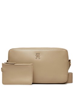 Torebka Tommy Hilfiger AW0AW16439 Beżowy ze sklepu eobuwie.pl w kategorii Listonoszki - zdjęcie 183611789