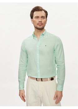 Tommy Hilfiger Koszula MW0MW34602 Zielony Regular Fit ze sklepu MODIVO w kategorii Koszule męskie - zdjęcie 183612466