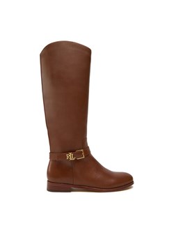 Lauren Ralph Lauren Oficerki 802937804002 Brązowy ze sklepu MODIVO w kategorii Kozaki damskie - zdjęcie 183612496