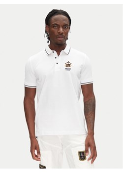 Aeronautica Militare Polo 251PO1850P191 Biały Slim Fit ze sklepu MODIVO w kategorii T-shirty męskie - zdjęcie 183612505