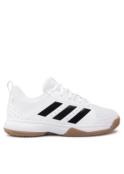 adidas Buty halowe Ligra 7 Kids FZ4680 Biały ze sklepu MODIVO w kategorii Buty sportowe dziecięce - zdjęcie 183612718