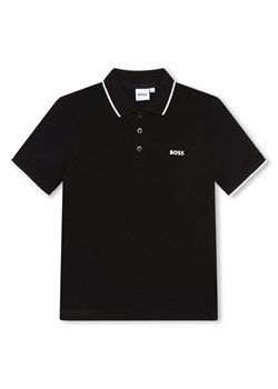 Boss Polo J25P26 S Czarny Regular Fit ze sklepu MODIVO w kategorii T-shirty chłopięce - zdjęcie 183612748