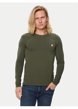 Guess Longsleeve M2YI28 J1314 Zielony Slim Fit ze sklepu MODIVO w kategorii T-shirty męskie - zdjęcie 183612955