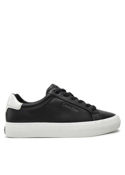 Calvin Klein Sneakersy Vulc Lace Up Texture Fox - Lth HW0HW02439 Czarny ze sklepu MODIVO w kategorii Buty sportowe damskie - zdjęcie 183612956