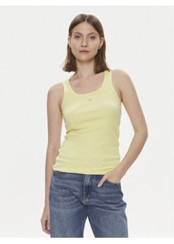 Pinko Top 100807 A0PU Żółty Slim Fit ze sklepu MODIVO w kategorii Bluzki damskie - zdjęcie 183613006