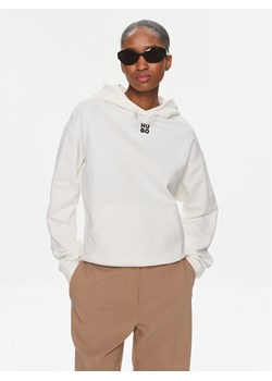 Hugo Bluza Delfinia 50522423 Écru Regular Fit ze sklepu MODIVO w kategorii Bluzy damskie - zdjęcie 183613059