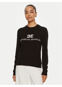 Elisabetta Franchi Sweter MK-64-S46E2-V300 Czarny Regular Fit ze sklepu MODIVO w kategorii Swetry damskie - zdjęcie 183613118
