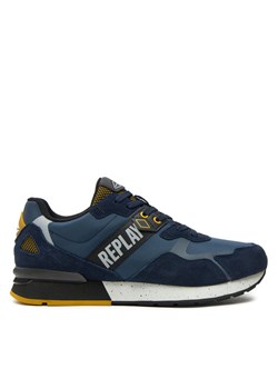 REPLAY Sneakersy Adrien Shades Lace-Up GMS1D.000.C0054T Granatowy ze sklepu MODIVO w kategorii Buty sportowe męskie - zdjęcie 183613159