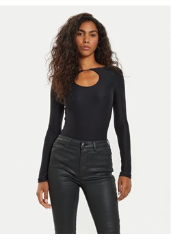 Guess Bluzka Amira W4BP09 KCDE0 Czarny Slim Fit ze sklepu MODIVO w kategorii Bluzki damskie - zdjęcie 183613165