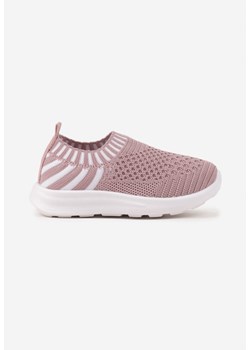 Ciemnoróżowe Buty Sportowe Sneakersy z Paskami Liramesa ze sklepu born2be.pl w kategorii Buty sportowe dziecięce - zdjęcie 183618498